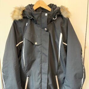 NWT Descente Women's Scarlet Black Insulated Ski Jacket Size 14